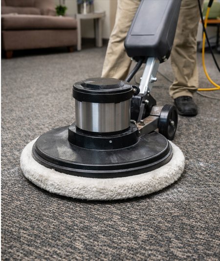 Commercial carpet bonnet cleaning service in Connecticut